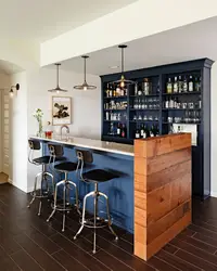 Bar table for the kitchen in the interior