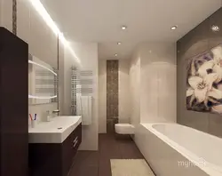Bathroom Design Brown White