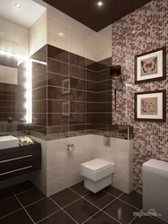 Bathroom Design Brown White