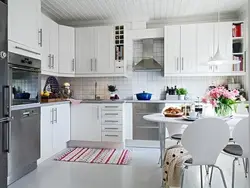 Scandinavian kitchen photo design corner