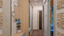 Iki otaqlı panel mənzilin koridorunun fotoşəkili