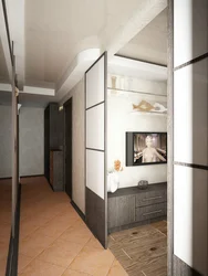 Photo of the hallway of a two-room panel apartment