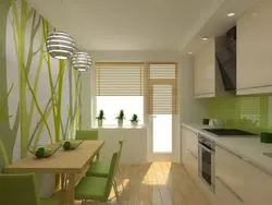 Design of apartments with 6 kitchens and a balcony