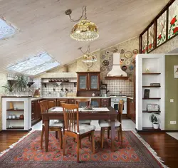 Kitchen living room country design