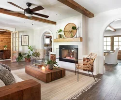 Kitchen living room country design