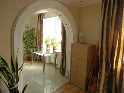 Arches between the kitchen and living room photo only