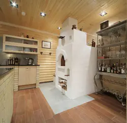 Photo of a small kitchen with a stove