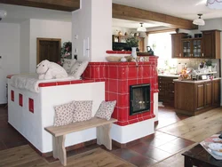 Photo of a small kitchen with a stove