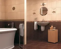 Bathroom design light bottom dark top