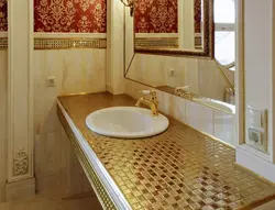 Gold bathroom design