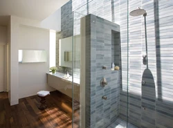 Bathroom Design Without Bathtub With Tray