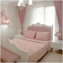 Bedroom Interior Photo In Pink Tones Photo
