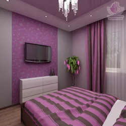 Bedroom Design In Purple Tones