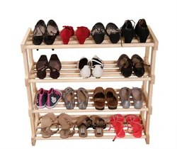 Shoe shelves for hallway photo