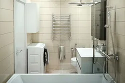 Modern design of a bathroom with toilet 4 sq m photo