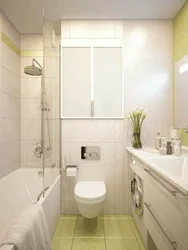 Сучасны дызайн ваннага пакоя з туалетам 4 кв м фота