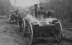 Photos of field kitchens during the war