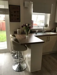 Bar Counters In The Kitchen Instead Of Tables Photo