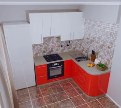 Corner kitchen models for a small kitchen photo