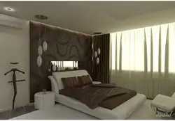 Bedroom in chocolate tone photo