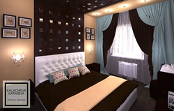 Bedroom Interior In Chocolate Colors