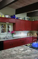 Painting a wooden kitchen photo