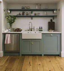 Painting a wooden kitchen photo