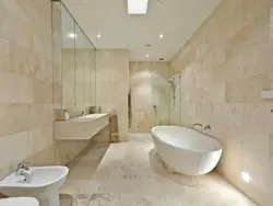 Bath In Beige Marble Photo