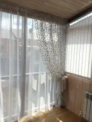 Тюль на балконе в квартире фото