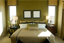 Khaki bedroom design