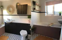 DIY budget bathroom renovation photo
