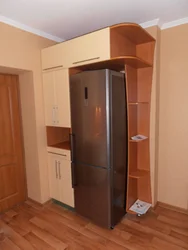 Hallway design with refrigerator in Khrushchev