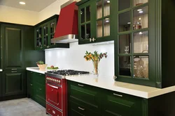 Dark Green Kitchen Photo