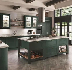 Dark Green Kitchen Photo