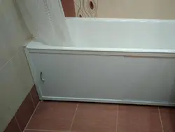 Мацаванне экрана на ванну фота