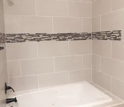 How to lay tiles in a bathtub design