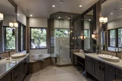 Bathroom design with window and shower