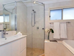 Bathroom design with window and shower