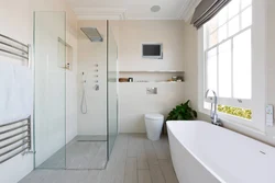 Bathroom Design With Window And Shower