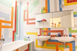 Bath bright tile design