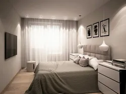 Inexpensive bedroom design in Khrushchev
