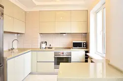 Beige gloss kitchens photo