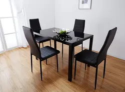Стол и стулья для кухни интерьер дизайн