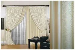 Combined curtains for the bedroom photo of 2 colors