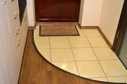 Tiles in a small hallway on the floor photo in an apartment