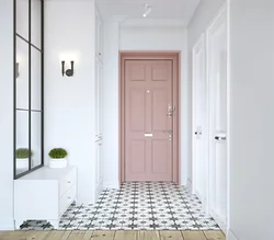 Tiles in a small hallway on the floor photo in an apartment