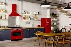 Retro kitchen interior design