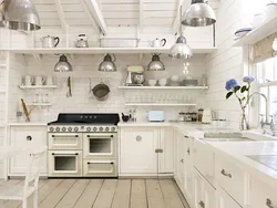 Retro kitchen interior design
