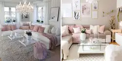 Living room interior powder color