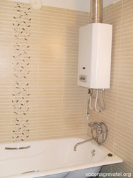 Bathroom design with geyser